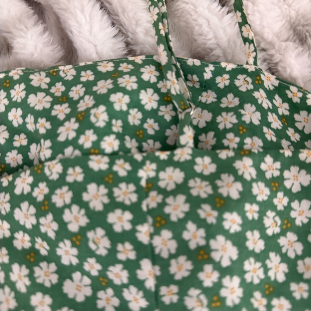 Reformation Green Mini Dress with White Daisy Print - Picture 11 of 12